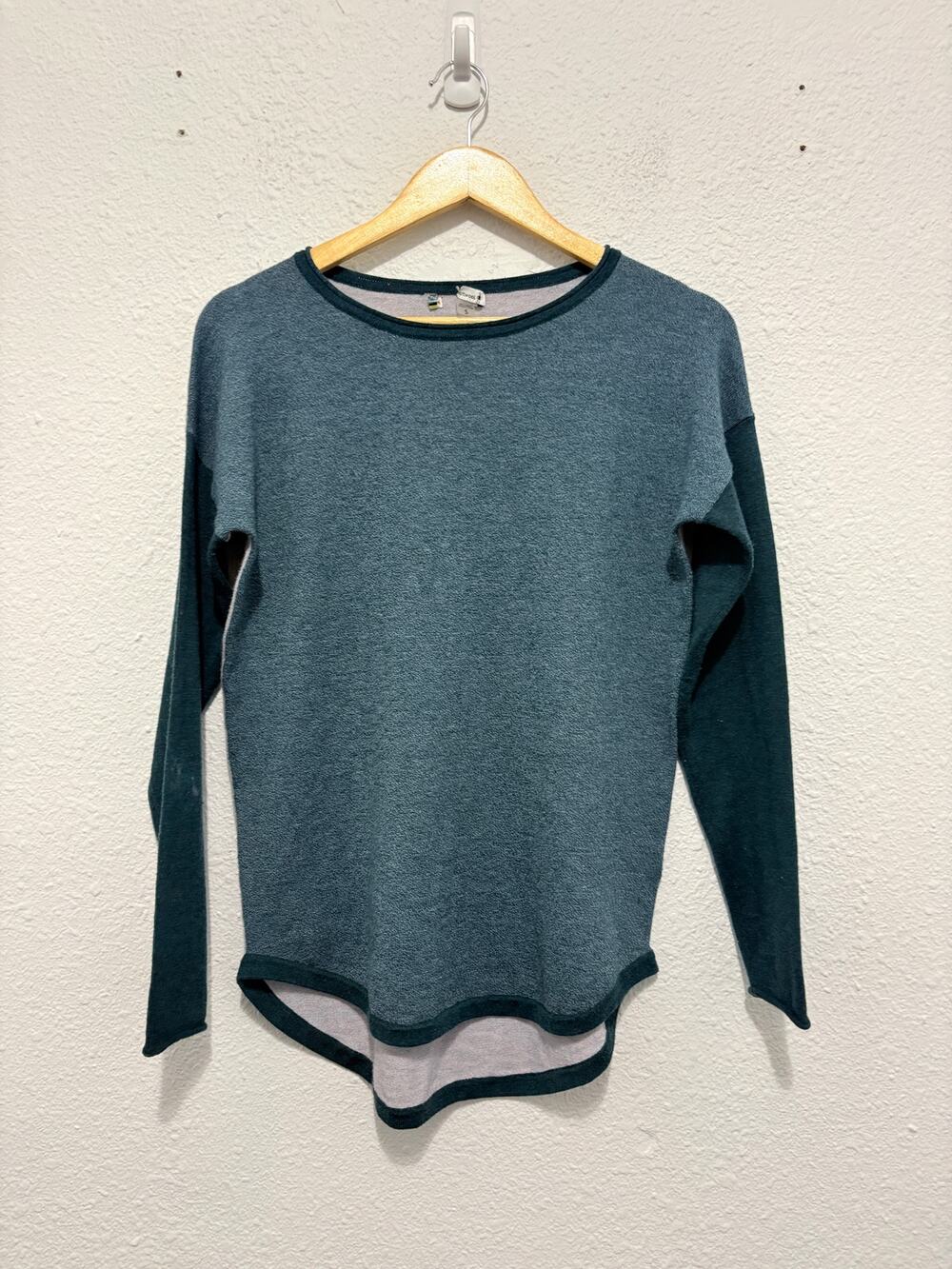 Smartwool Women's Shadow Pine Colorblock Sweater Merino Wool Outdoors Gorpcore